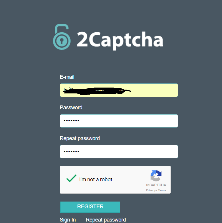 2captcha typing